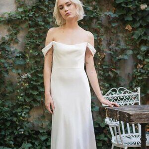 Evelyn Dress by Jenny Yoo, Size 10, Custom, Ivory